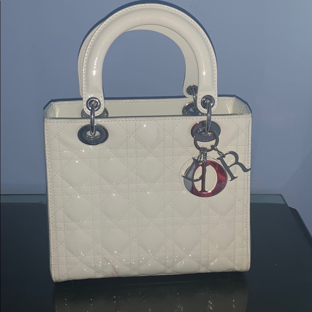 Dior great condition white lady bag